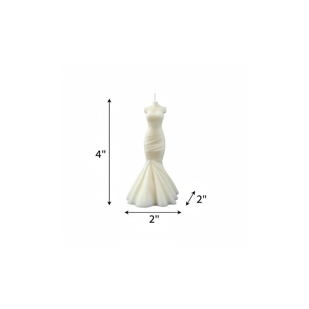 4" Ivory Sea Salt And Orchid Scented Dimensional Form Candle — view 23
