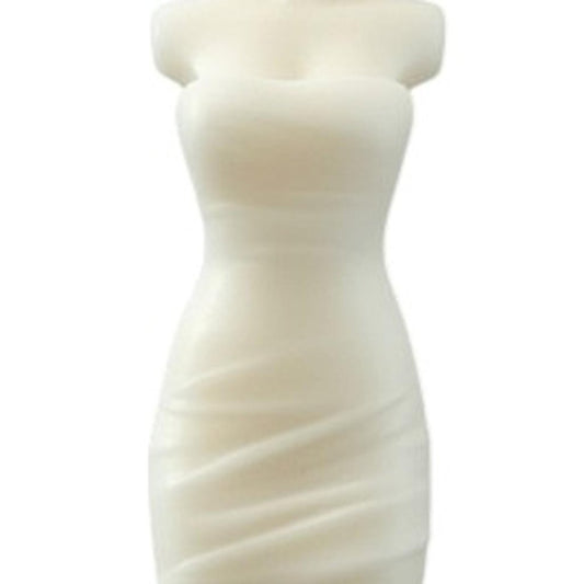 4" Ivory Unscented Dimensional Form Candle