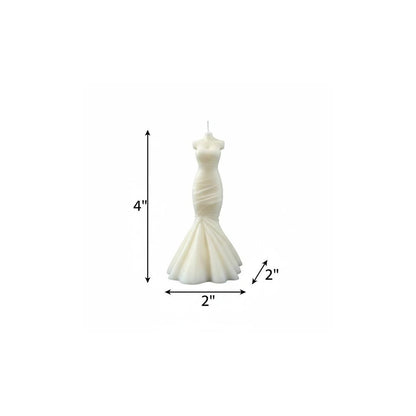 4" Ivory Unscented Dimensional Form Candle