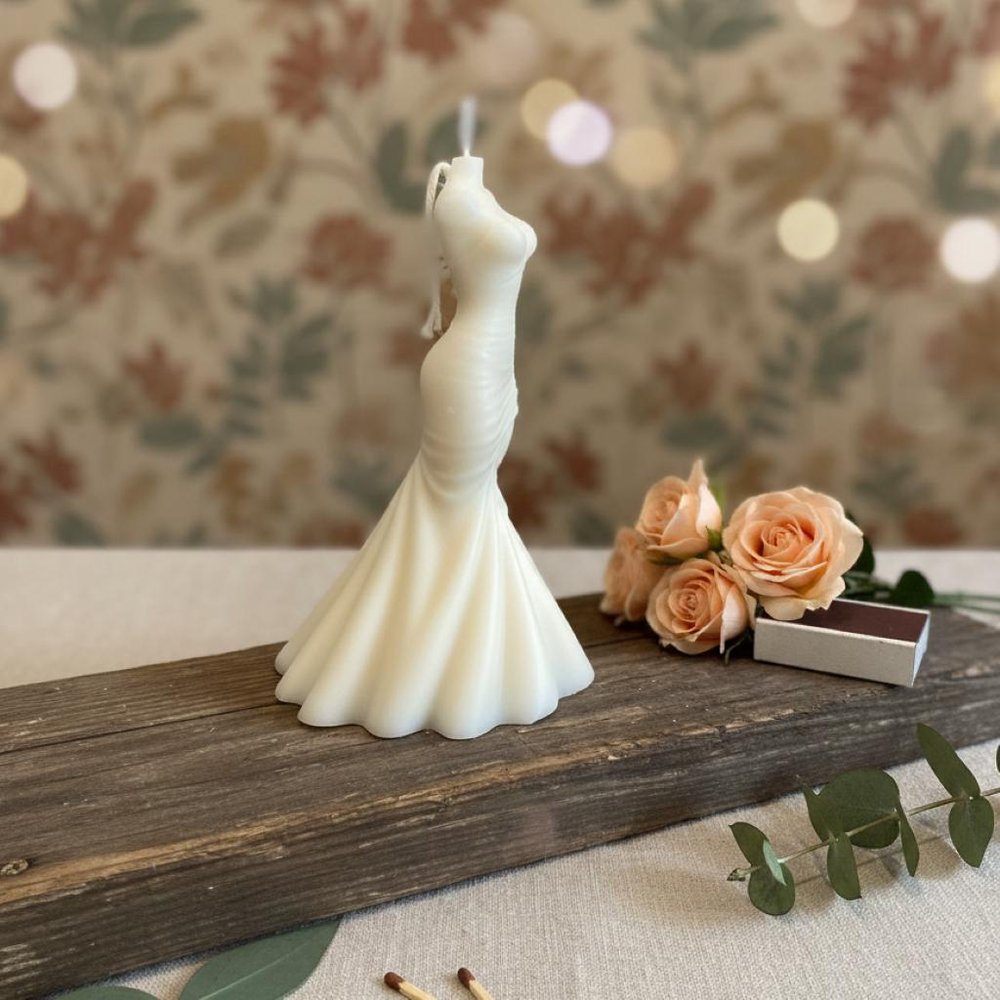 4" Ivory Unscented Dimensional Form Candle