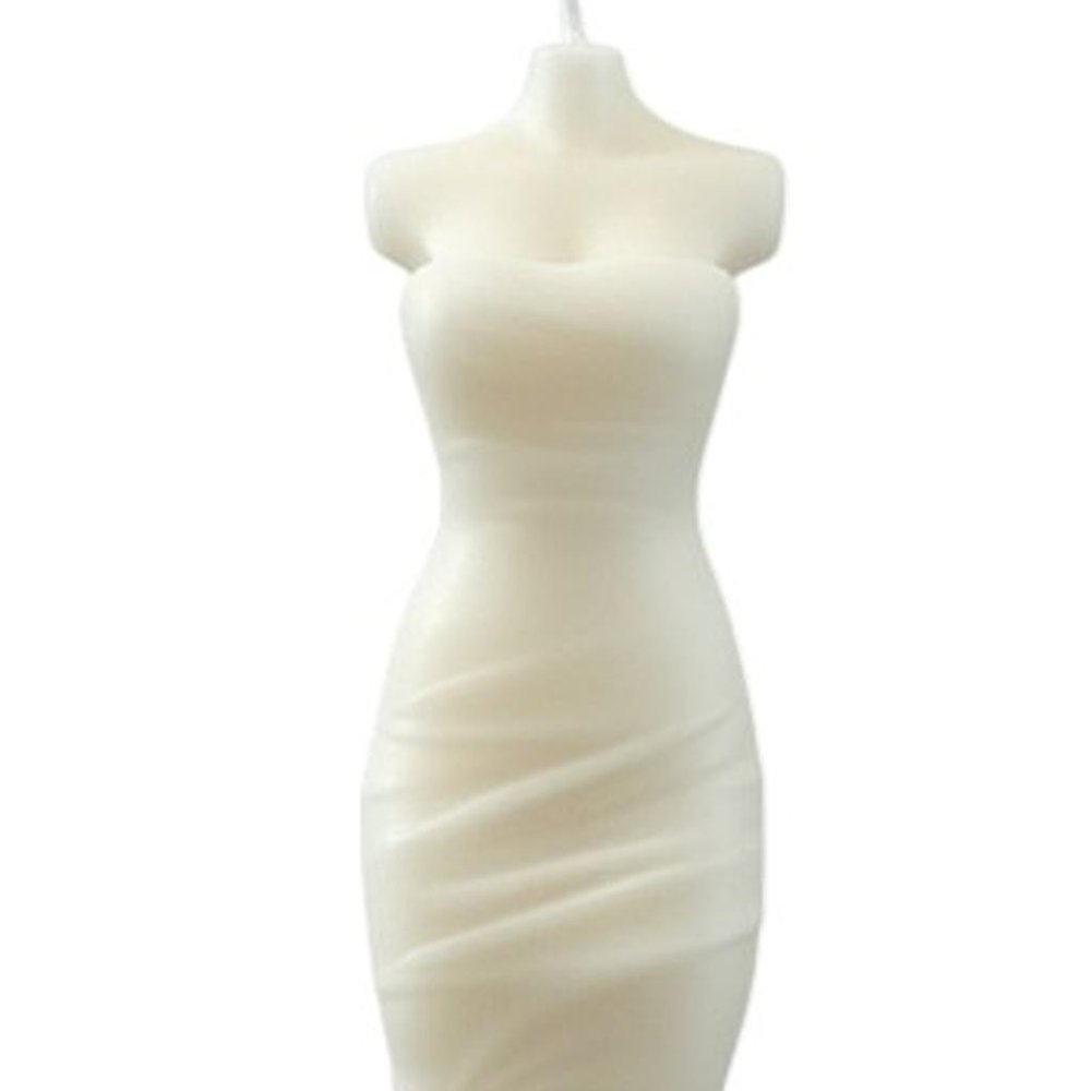 4" Ivory Unscented Dimensional Form Candle — view 3