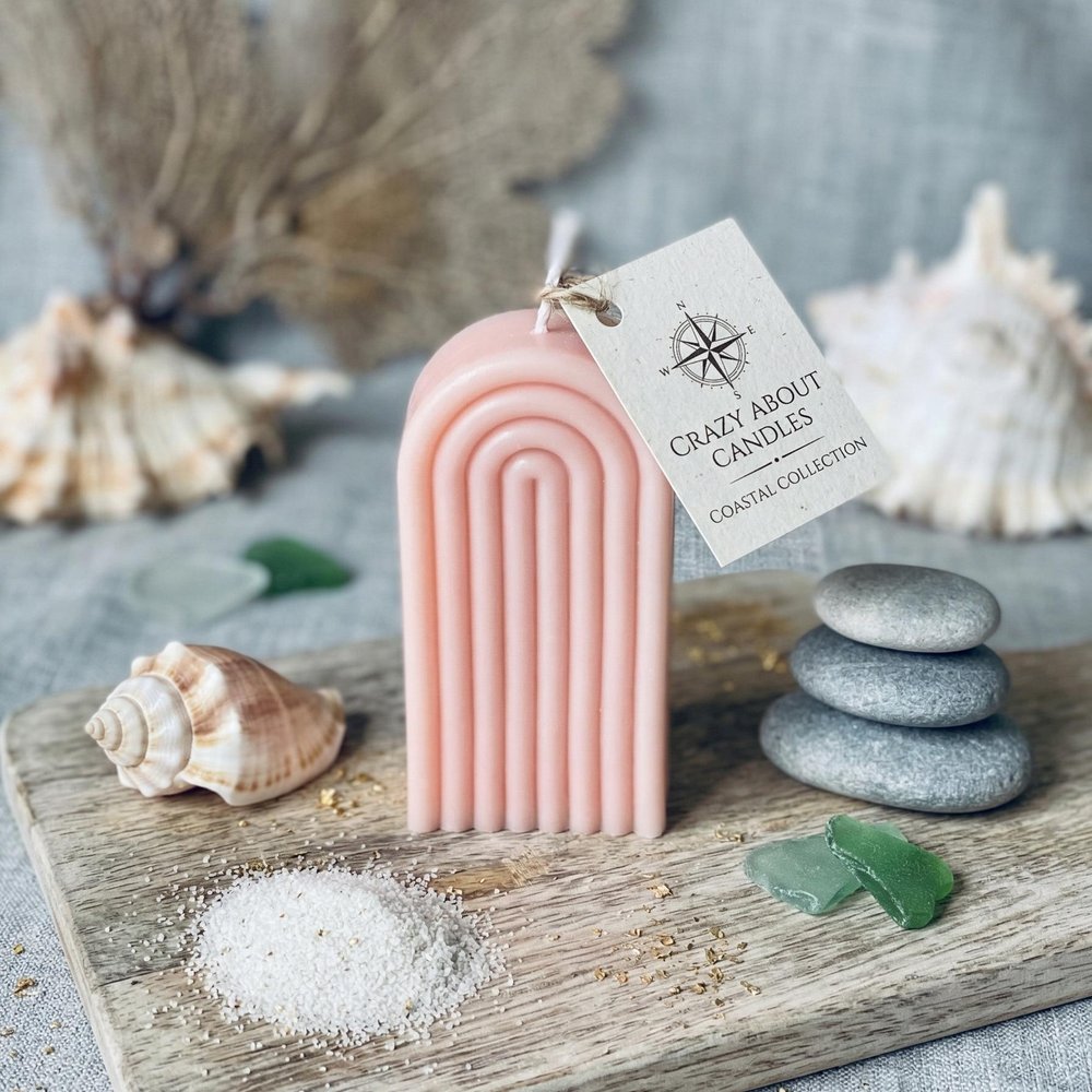 3" Dusty Rose Vanilla Scented Candle Round Pillar HomeRoots