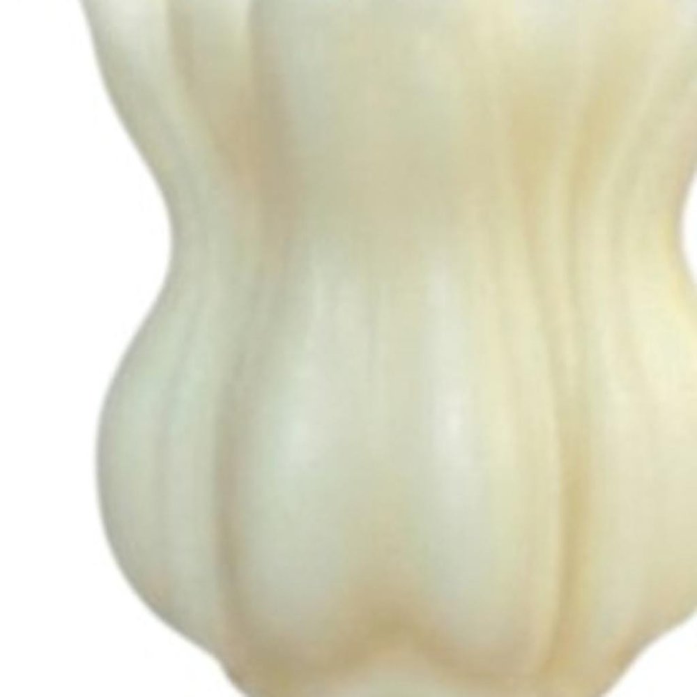 5" Ivory Rose Petals Scented Dimensional Flower Candle Round Novelty — view 13
