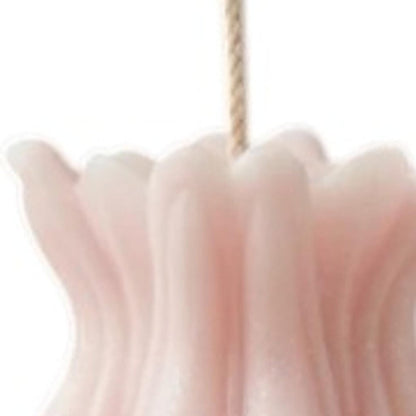 5" Pink Rose Petals Scented Dimensional Flower Candle HomeRoots