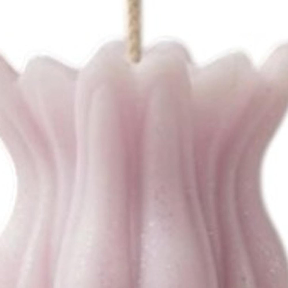 5" Orchid Rose Petals Scented Dimensional Flower Candle Round Novelty HomeRoots