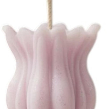 5" Orchid Rose Petals Scented Dimensional Flower Candle Round Novelty HomeRoots
