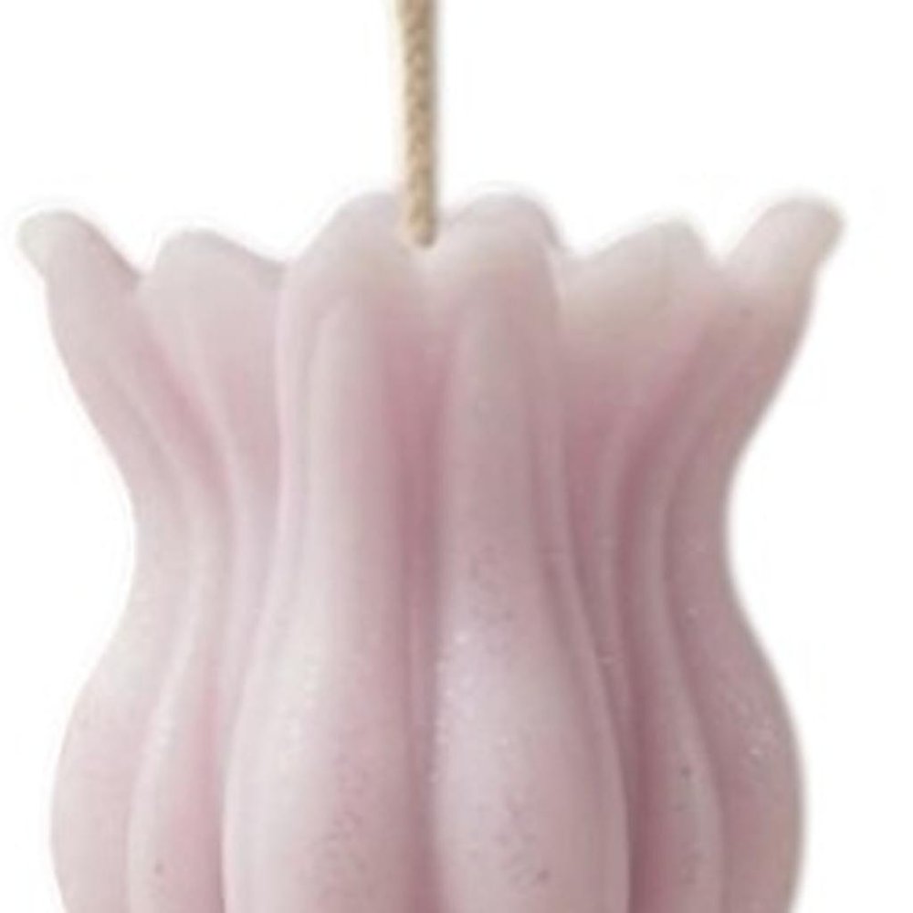 5" Orchid Rose Petals Scented Dimensional Flower Candle Round Novelty HomeRoots