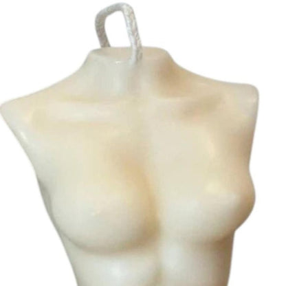 4" Ivory Unscented Dimensional Female Form Candle