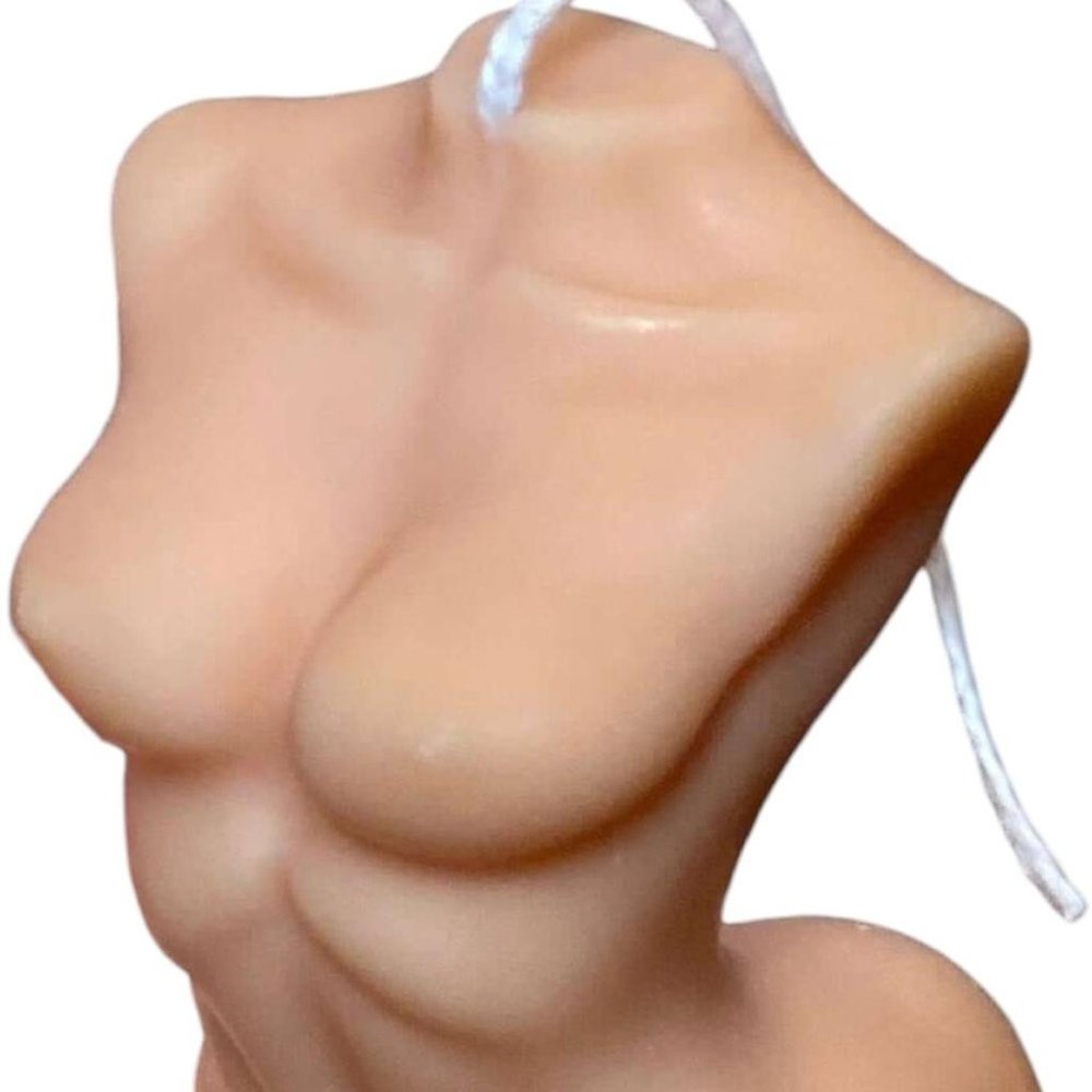 4" Natural Black Ice Scented Dimensional Female Form Candle HomeRoots