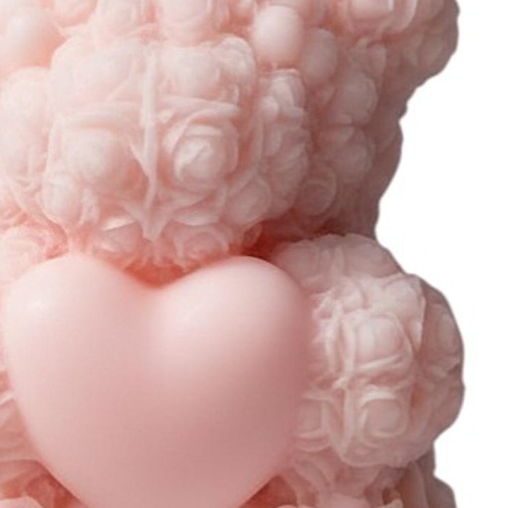 4" Pink Love Spell Scented Dimensional Teddy Bear Candle — view 17