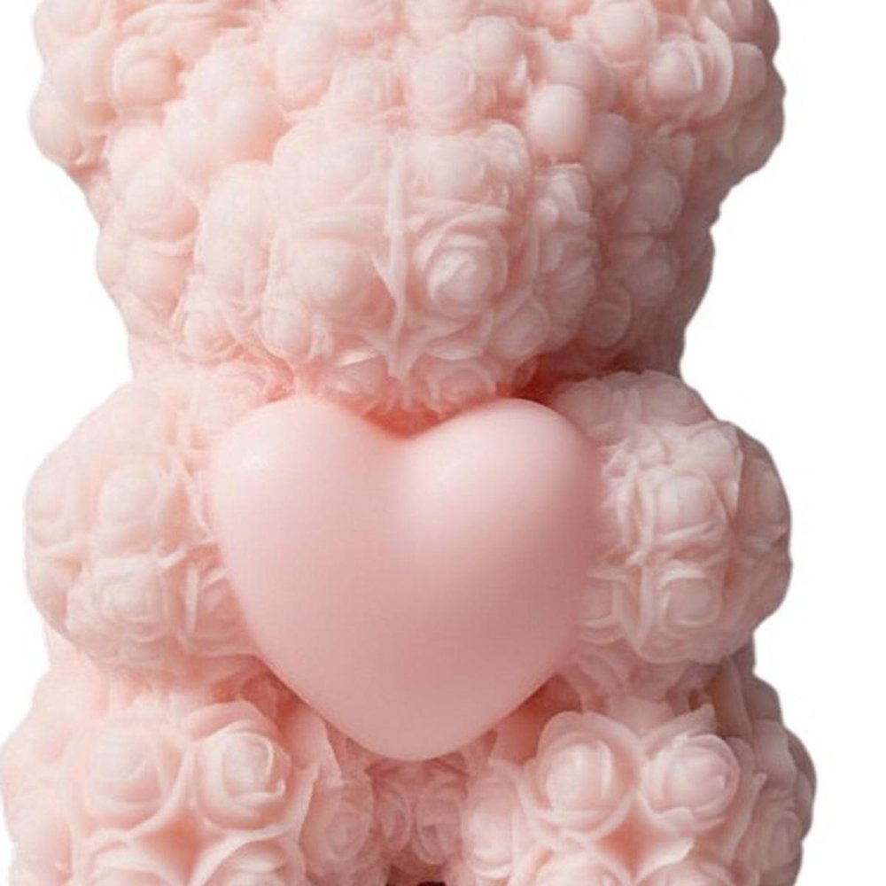 4" Pink Love Spell Scented Dimensional Teddy Bear Candle — view 44