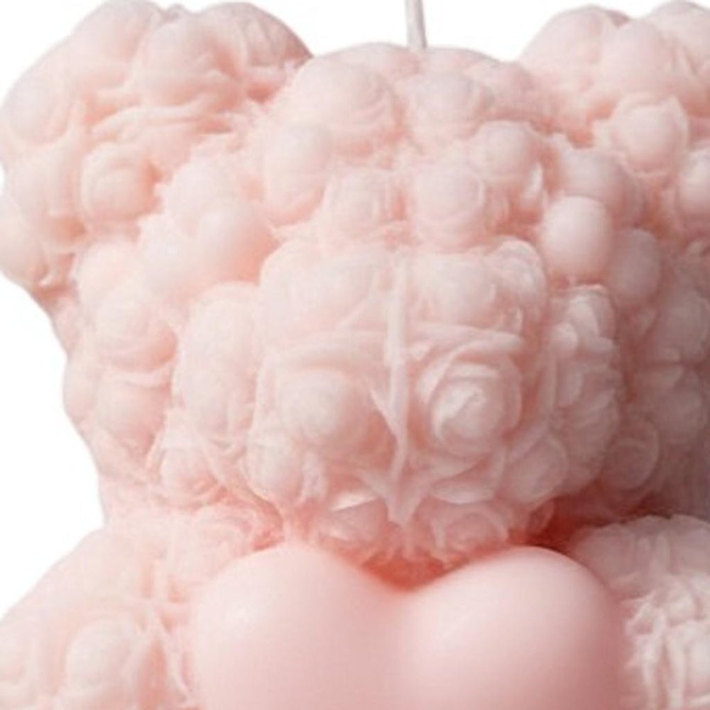 4" Pink Love Spell Scented Dimensional Teddy Bear Candle — view 52