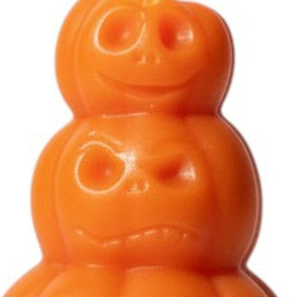 3" Orange Pumpkin And Apple Scented Dimensional Pumpkin Trio Soy Wax Candle HomeRoots