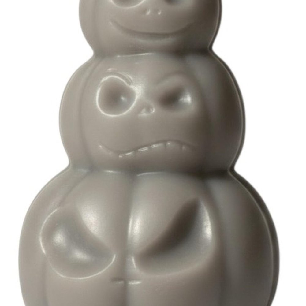 3" Gray Pumpkin And Apple Scented Dimensional Pumpkin Trio Soy Wax Candle — view 13