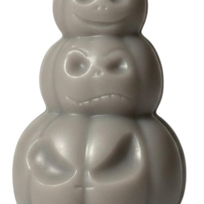 3" Gray Pumpkin And Apple Scented Dimensional Pumpkin Trio Soy Wax Candle HomeRoots