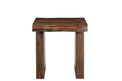 Set of Three Brown Solid Wood Sled Furniture Set