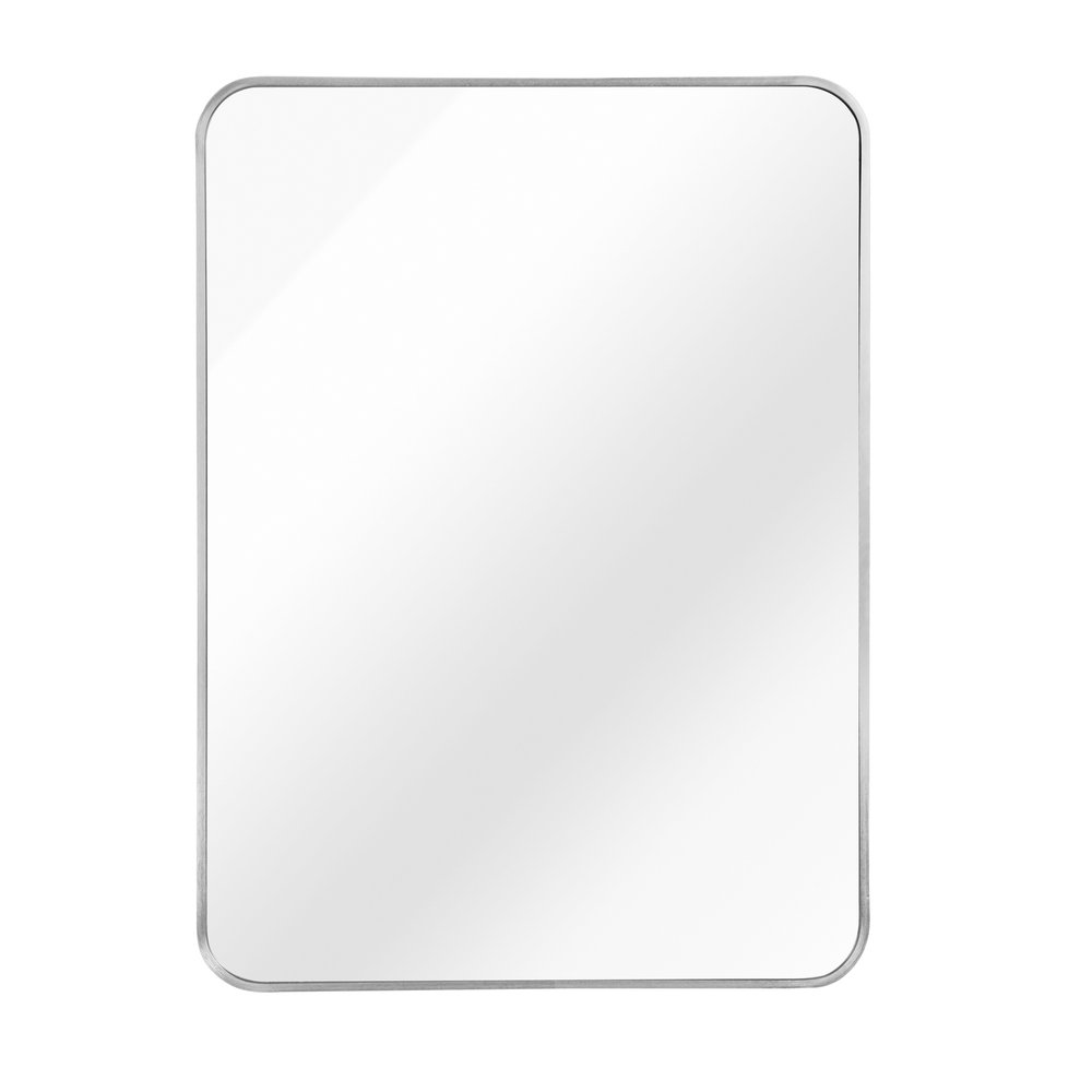 36" Silver Aluminum Framed Accent Mirror — view 1