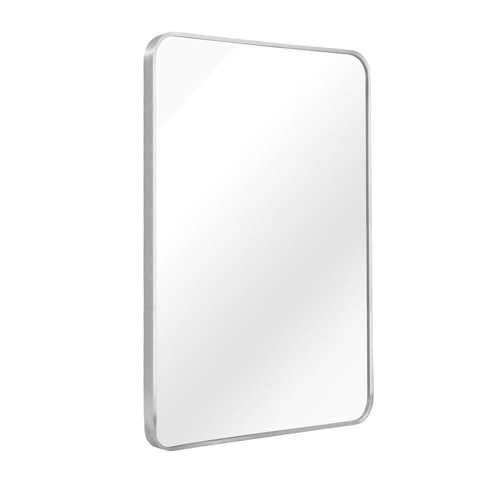 36" Silver Aluminum Framed Accent Mirror — view 3