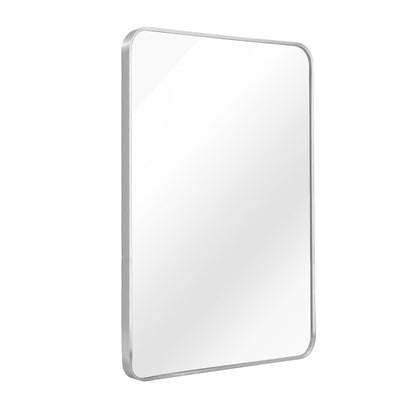 36" Silver Aluminum Framed Accent Mirror