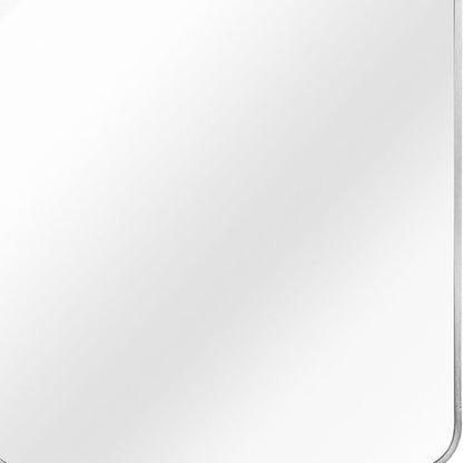 36" Silver Aluminum Framed Accent Mirror