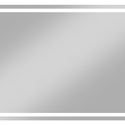 32" Silver Lighted Frameless Anti Fog Bathroom Vanity Mirror