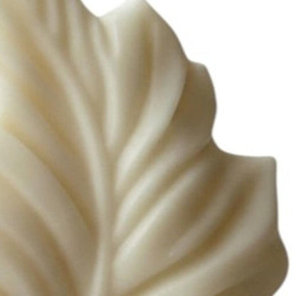 6" Ivory Honeysuckle Scented Dimensional Feather Candle Novelty Novelty