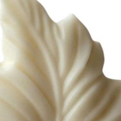 6" Ivory Honeysuckle Scented Dimensional Feather Candle Novelty Novelty