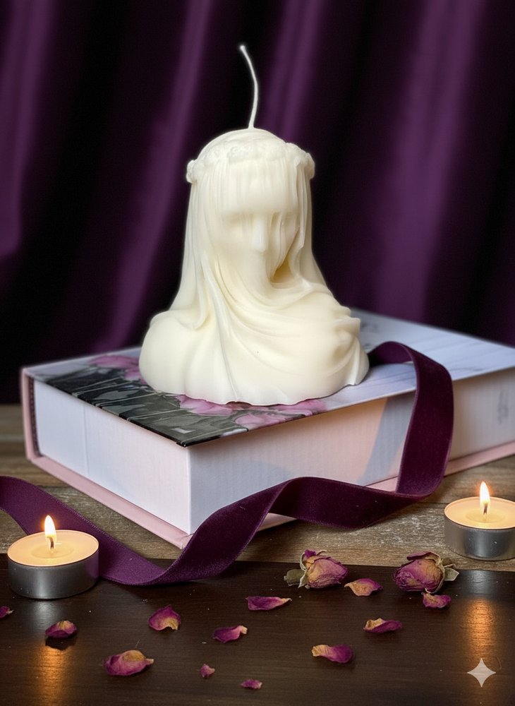 6" Ivory Vanilla Scented Dimensional Lady Candle Novelty Novelty HomeRoots