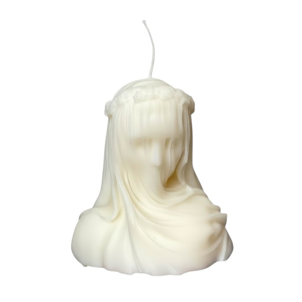 6" Ivory Vanilla Scented Dimensional Lady Candle Novelty Novelty HomeRoots