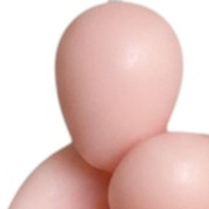 2" Peach Creamy Vanilla Scented Mother And Child Dimensional Candle HomeRoots