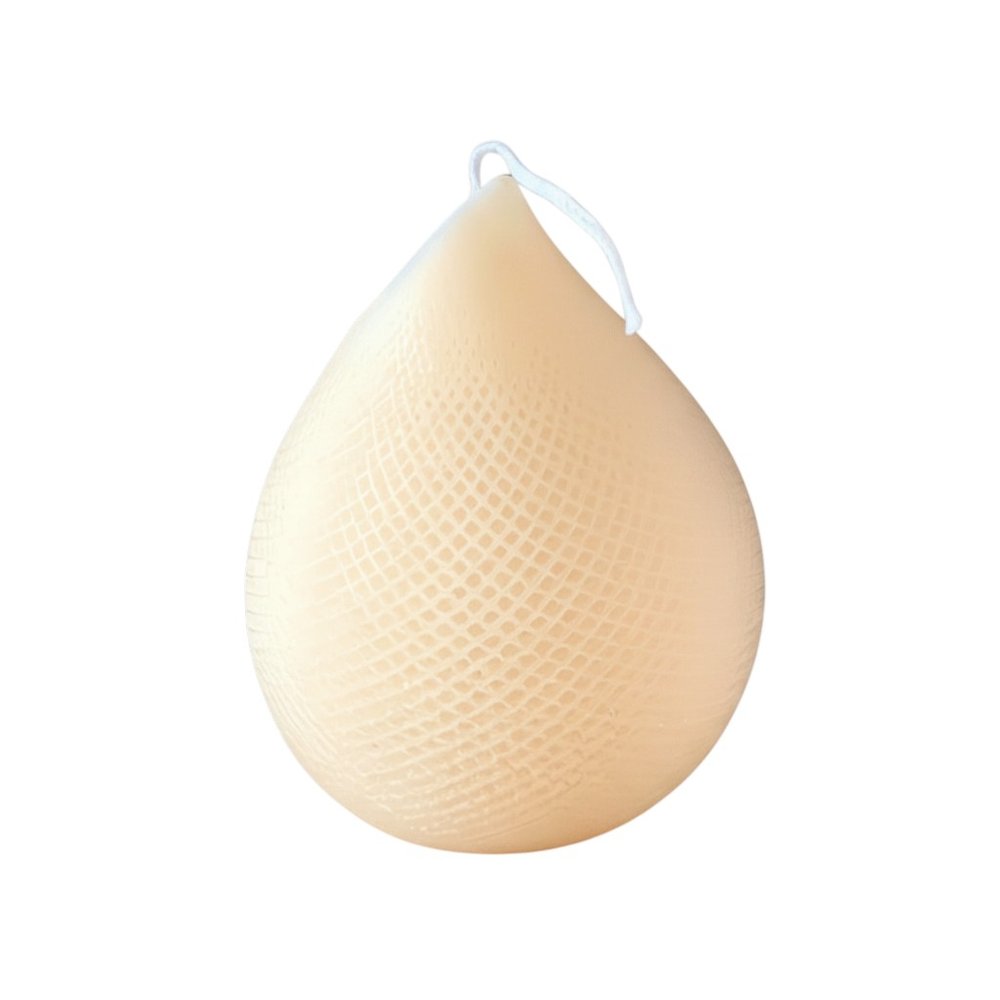 5" Peach Black Ice Scented Dimensional Teardrop Candle Novelty Novelty — view 2