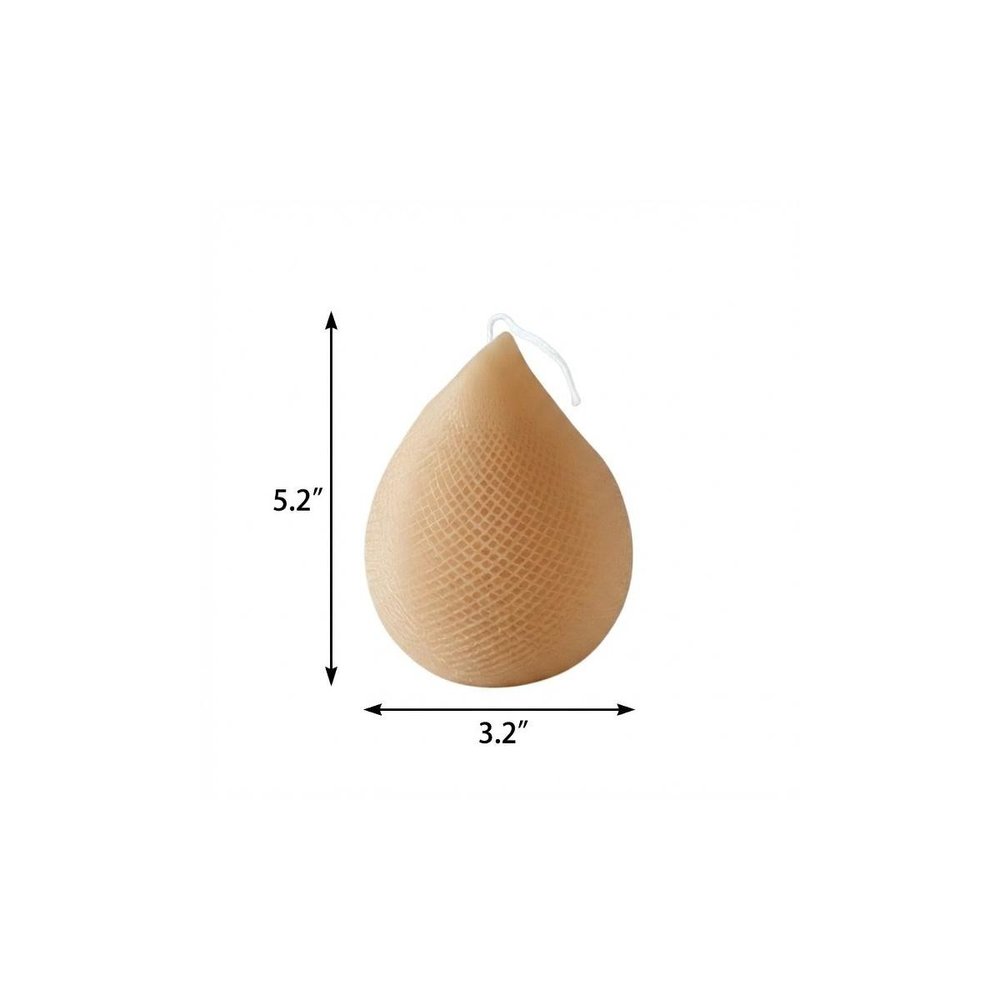 5" Brown Black Ice Scented Dimensional Teardrop Candle Novelty Novelty — view 6