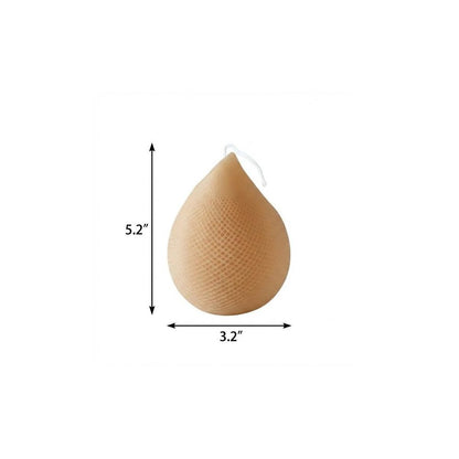 5" Brown Black Ice Scented Dimensional Teardrop Candle Novelty Novelty