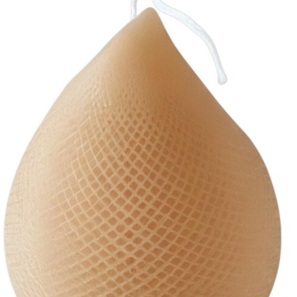 5" Brown Black Ice Scented Dimensional Teardrop Candle Novelty Novelty HomeRoots
