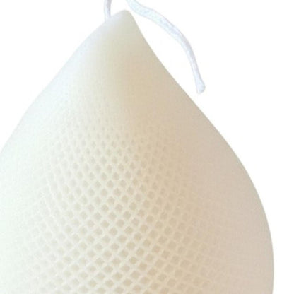 5" Ivory Black Ice Scented Dimensional Teardrop Candle Novelty Novelty HomeRoots