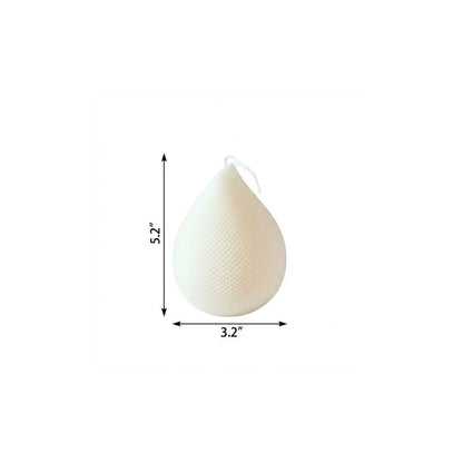 5" Ivory Black Ice Scented Dimensional Teardrop Candle Novelty Novelty