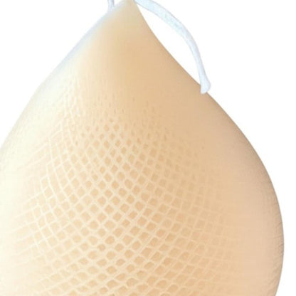 5" Peach Black Ice Scented Dimensional Teardrop Candle Novelty Novelty HomeRoots
