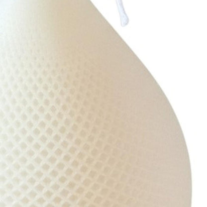 5" Ivory Black Ice Scented Dimensional Teardrop Candle Novelty Novelty HomeRoots