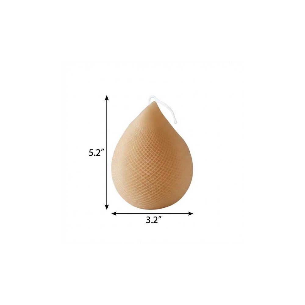 5" Brown Black Ice Scented Dimensional Teardrop Candle Novelty Novelty — view 22