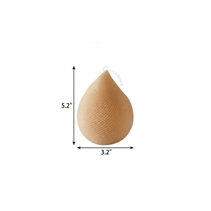 5" Brown Black Ice Scented Dimensional Teardrop Candle Novelty Novelty HomeRoots