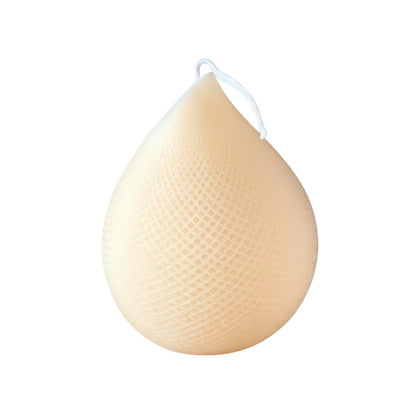 5" Peach Black Ice Scented Dimensional Teardrop Candle Novelty Novelty HomeRoots