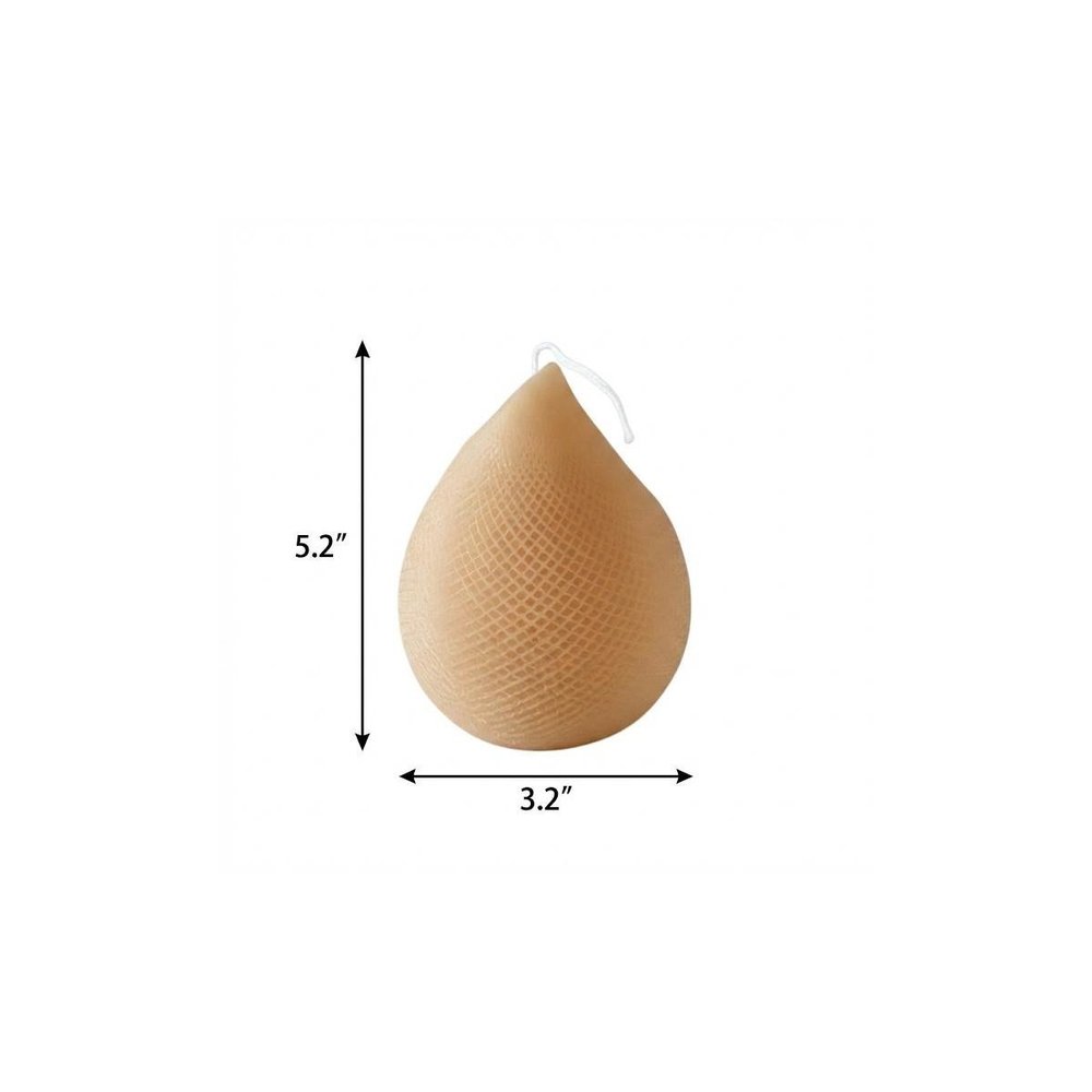 5" Brown Black Ice Scented Dimensional Teardrop Candle Novelty Novelty — view 28