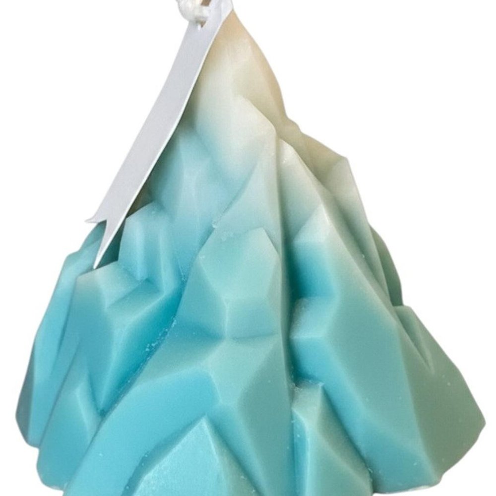 3" Blue Black Ice Scented Dimensional Iceberg Candle Novelty Novelty — view 2