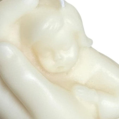 3" Ivory Black Ice Scented Baby Dimensional Candle HomeRoots