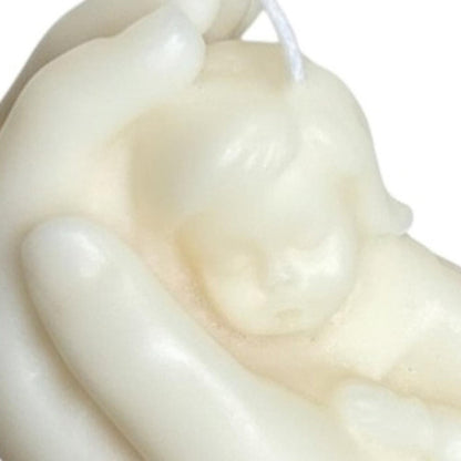 3" Ivory Black Ice Scented Baby Dimensional Candle HomeRoots