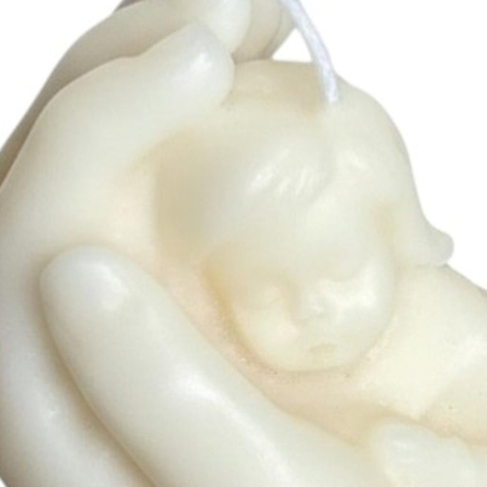 3" Ivory Black Ice Scented Baby Dimensional Candle — view 29