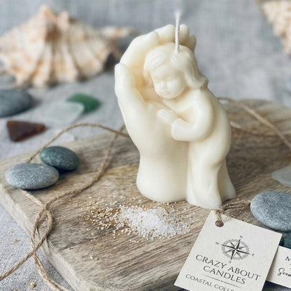 3" Ivory Black Ice Scented Baby Dimensional Candle HomeRoots