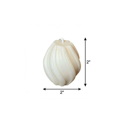 2" Ivory Rose Petals Scented Candle Cylinder Pillar HomeRoots