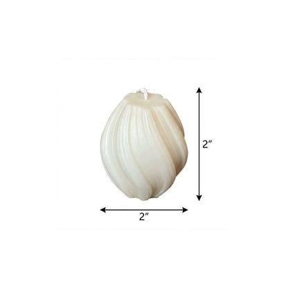 2" Ivory Rose Petals Scented Candle Cylinder Pillar HomeRoots