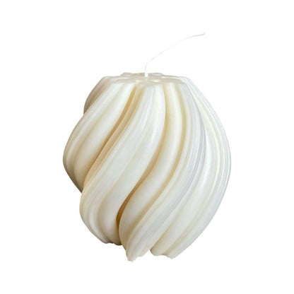 4" Ivory Rose Petals Scented Candle Cylinder Pillar HomeRoots